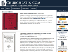 Tablet Screenshot of churchlatin.com
